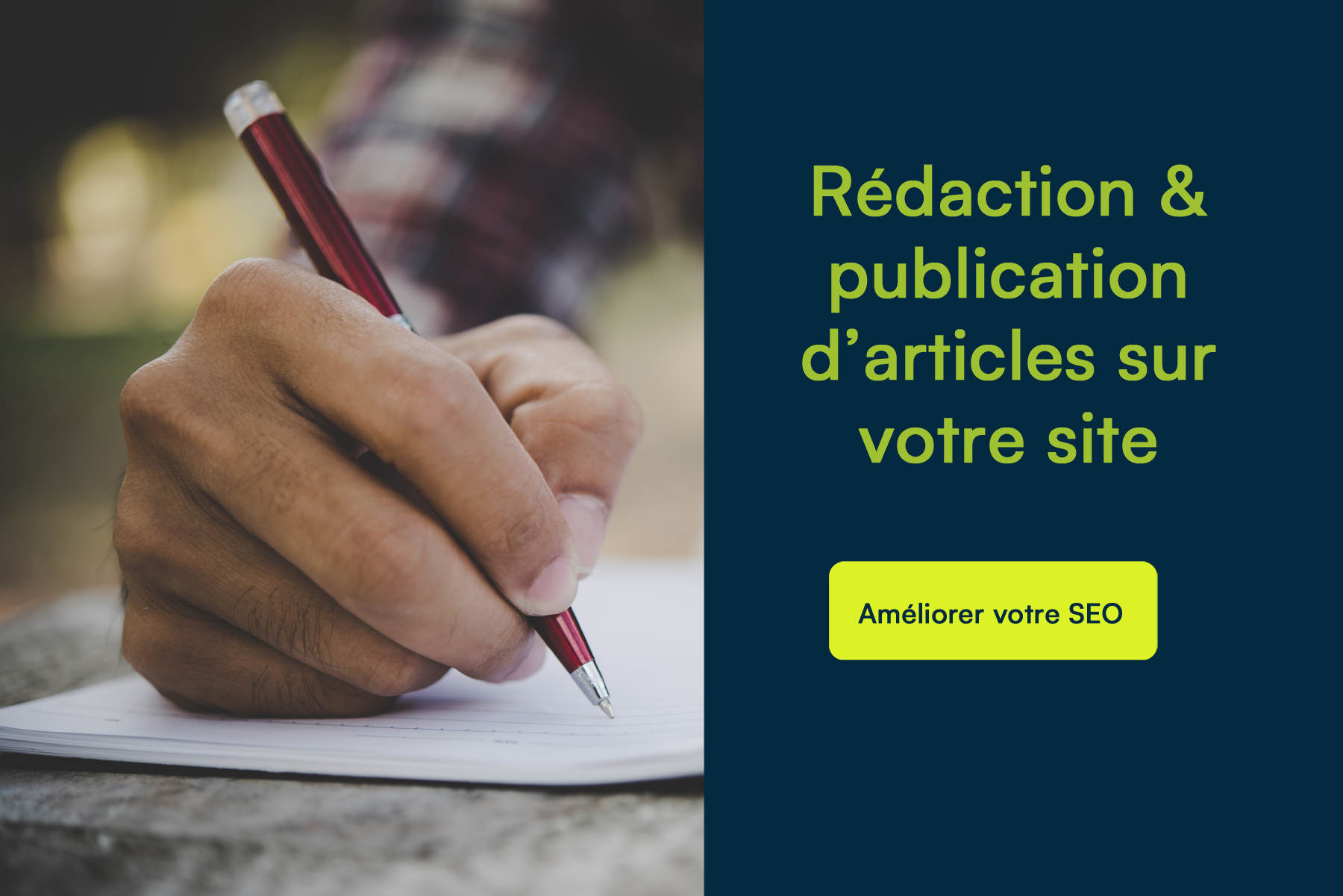 Rédaction d'articles